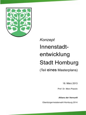 cover image of Konzept Innenstadtentwicklung Stadt Homburg
